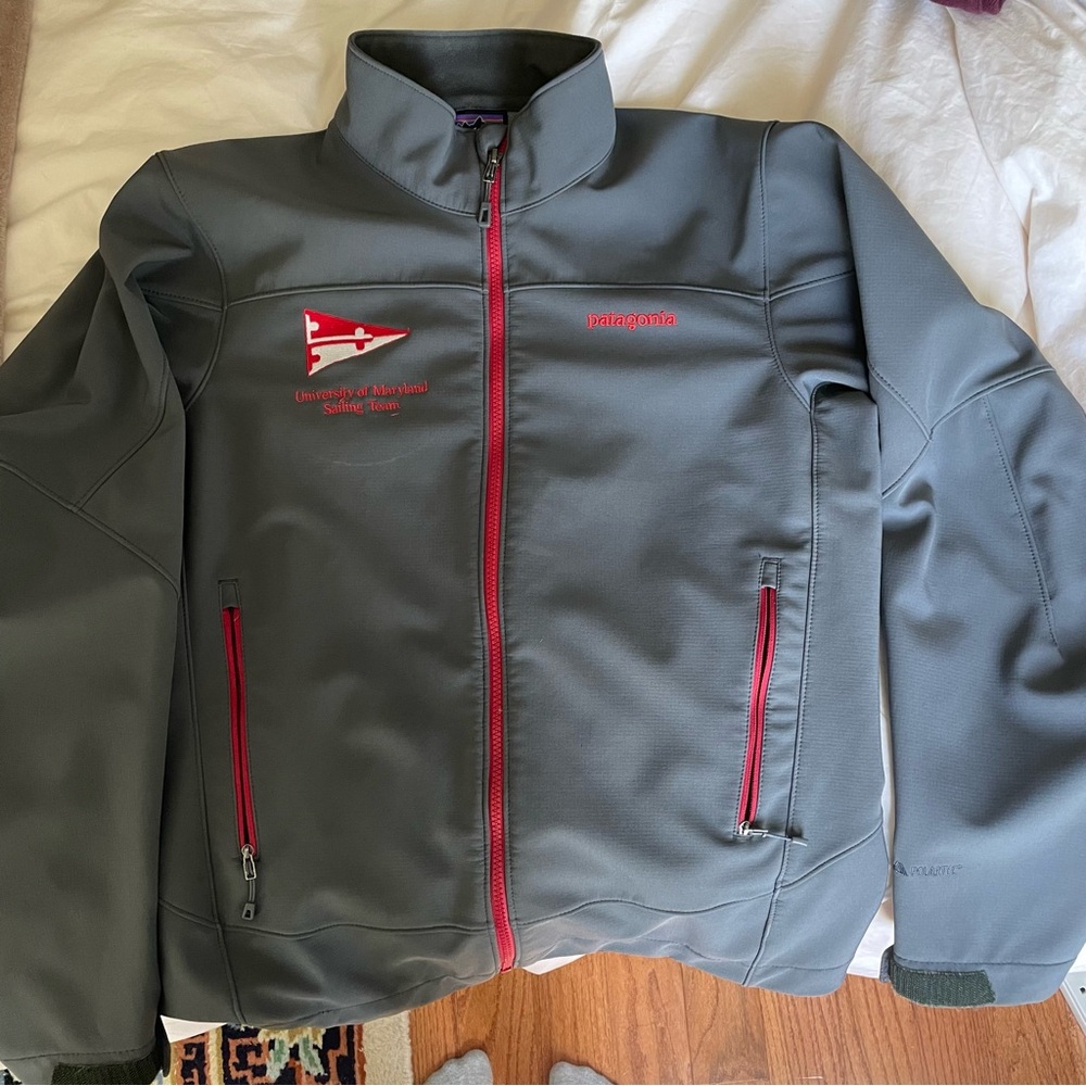 Patagonia grey water resistant sport tech jacket